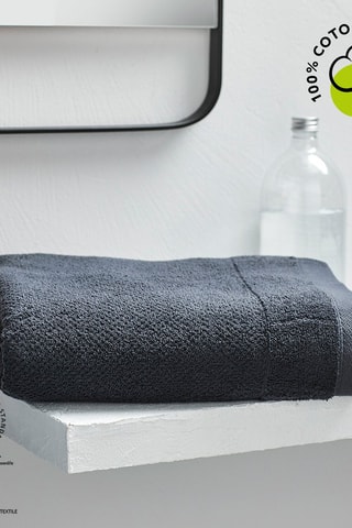 Drap de douche Organic - Fusain - 70 x 130 cm