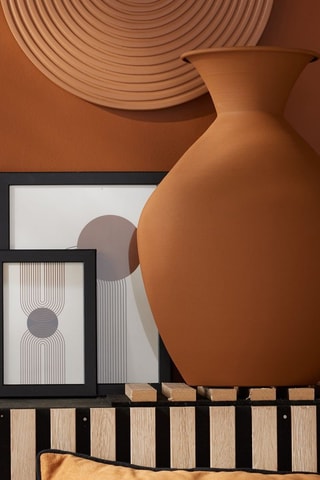 Vase - 25 x 25 x 37 cm - Marron