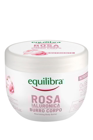 Burro corpo nutriente alla rosa ialuronica Equilibria - 300 ml