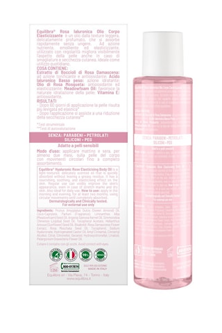 Equilibra Rosa Ialuronica Olio Corpo Elasticizzante - 150 ml