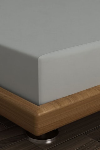 Lençol-capa em algodão 61 fios/cm² - Cinzento