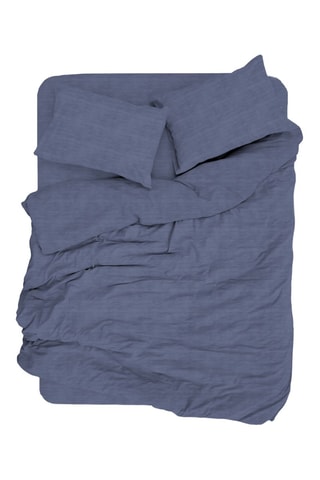 Conjunto de edredão em algodão Cleo - 57 fios/cm² - Azul,