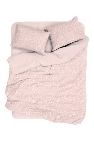 Conjunto de edredão em algodão Emma - 57 fios/cm² - Salmão