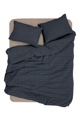 Conjunto de edredão em algodão Arlo - 57 fios/cm² - Castanho