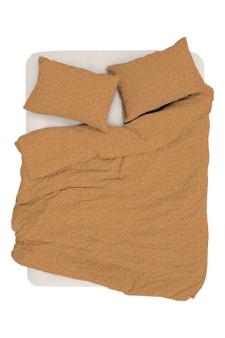 Conjunto de edredão em algodão Alekra - 83 fios/cm² - Mostarda