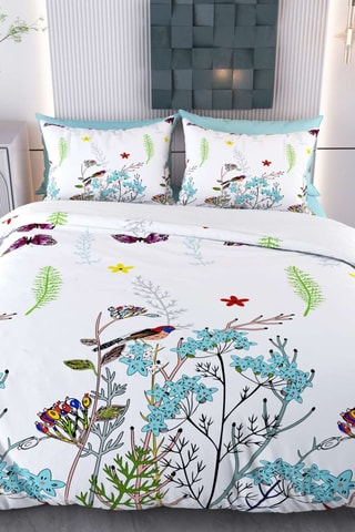 Conjunto de edredão em algodão - 57 fios/cm² - Branco