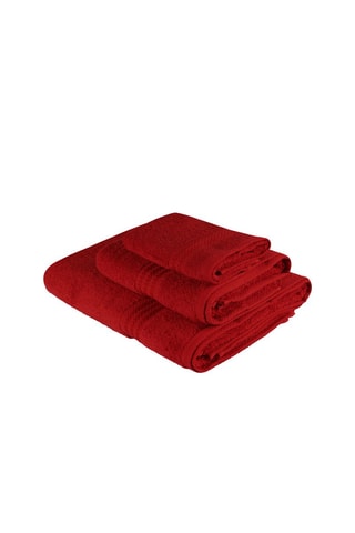 3 toalhas Rainbow Vermelho