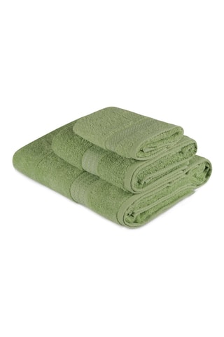 3 toalhas Rainbow - Verde