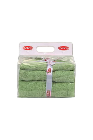 3 toalhas Rainbow - Verde