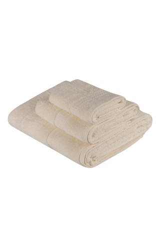 3 toalhas Rainbow Cru