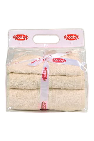 3 toalhas Rainbow Cru