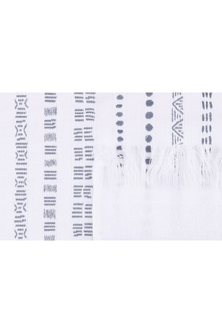 6 toalhas médias Tivoli Branco e azul - 40 x 60 cm