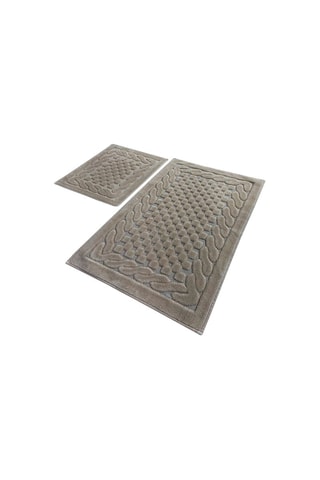 2 tapetes de banho Bambi Bege - 50 x 60 cm / 60 x 100 cm