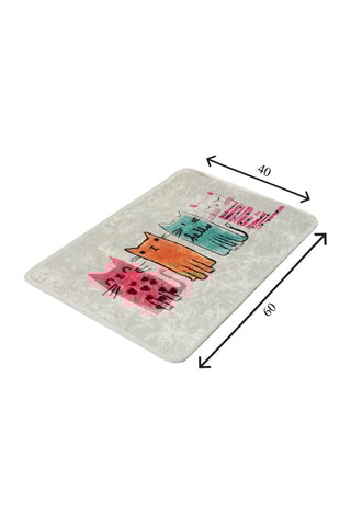 Tapete de banho Baby Cats Cinzento - 40 x 60 cm