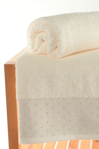 2 toalhas de banho grandes - Cru - 70 x 140 cm