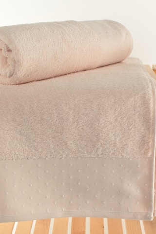 2 toalhas de banho grandes - Cru - 70 x 140 cm