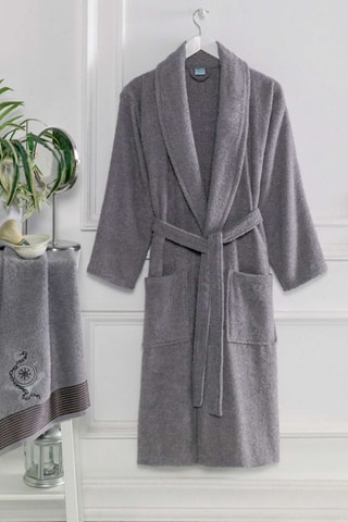 Roupão e toalha - Antracite