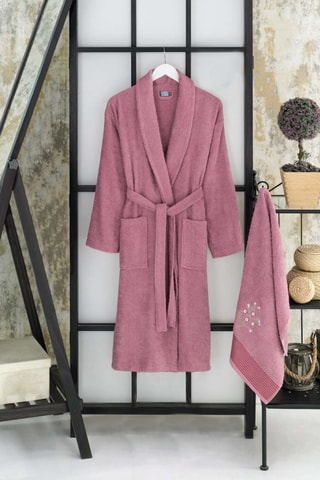 Roupão e toalha - Rosa