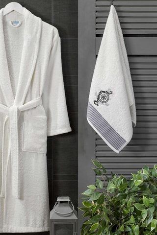 Roupão e toalha - Branco