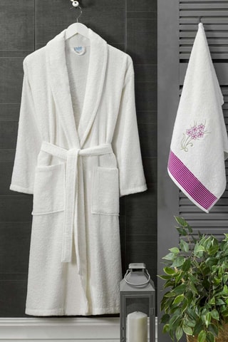 Roupão e toalha - Branco