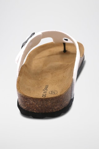 Gelakte Slippers Wit