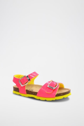 Gelakte Sandalen Fuchsia