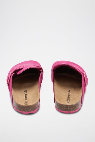 Nubuck Clogs - Fuchsia
