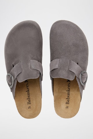 Nubuck Clogs - Grijs