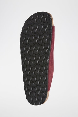 Nubuck Slippers - Bordeauxrood