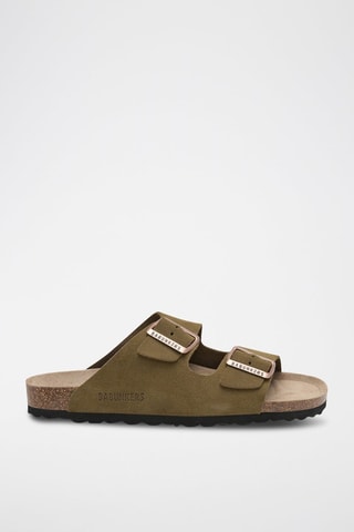 Nubuck Muiltjes - Kaki