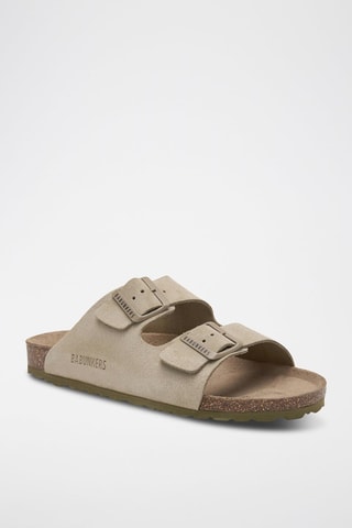 Nubuck Muiltjes - Kaki