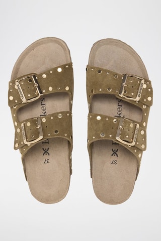 Nubuck Muiltjes - Kaki