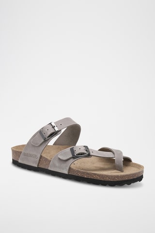 Leren Sandalen - Grijs