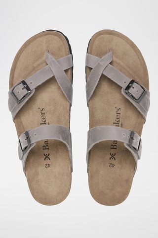 Leren Sandalen - Grijs