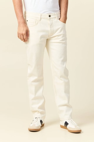 Calças de ganga straight - Cru