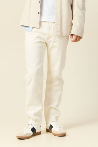 Calças de ganga straight - Cru