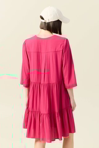 Vestido trapézio - Rosa