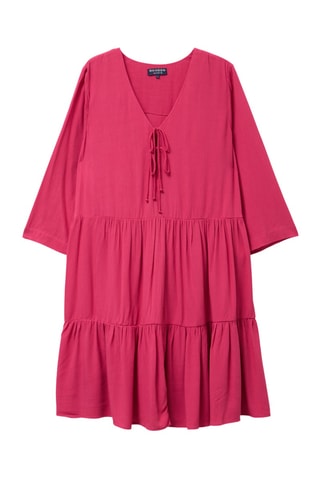 Vestido trapézio - Rosa