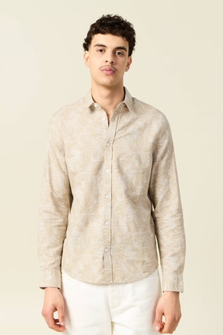 Camisa em linho - Bege