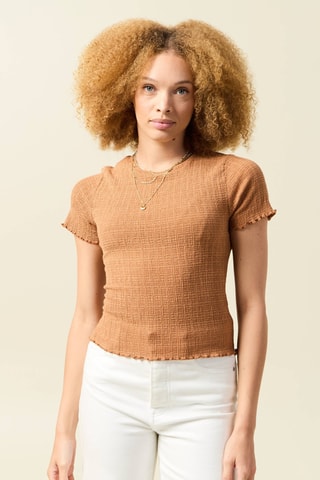 T-shirt. - Laranja-escuro