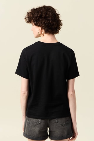 T-shirt em algodão biológico - Preto