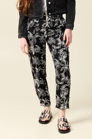 Calças corte cenoura - Preto