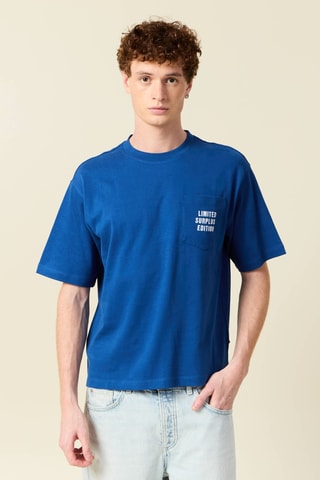 T-shirt oversize - Azul
