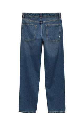 Calças de ganga large - Azul