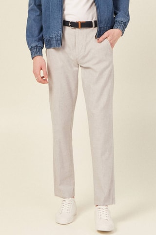 Linnen Chino - Grijs
