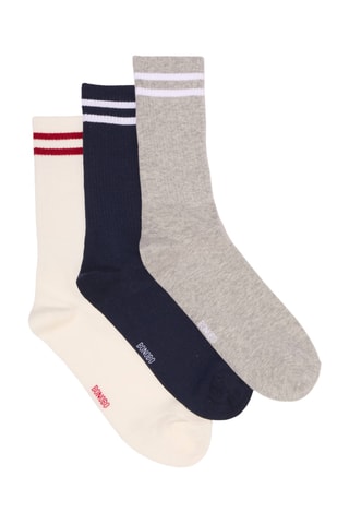 3 Paar Biologisch Katoenen Sokken - Multicolor