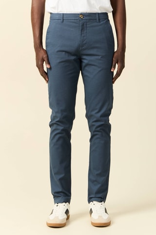 Biologisch Katoenen Chino - Blauw