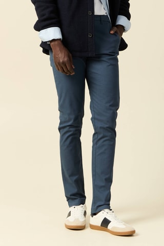 Biologisch Katoenen Chino - Blauw