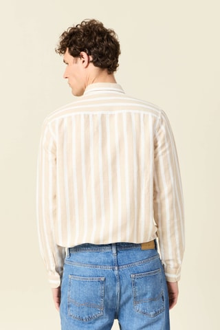 Camisa em linho - Bege