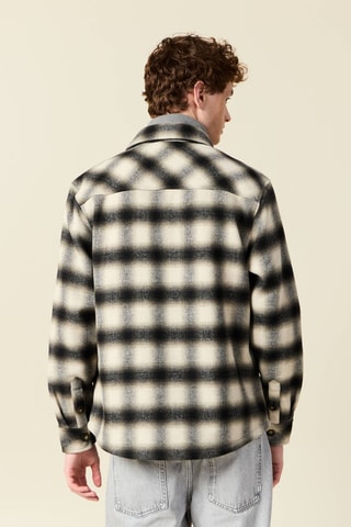 Sobrecamisa em lã - Caqui